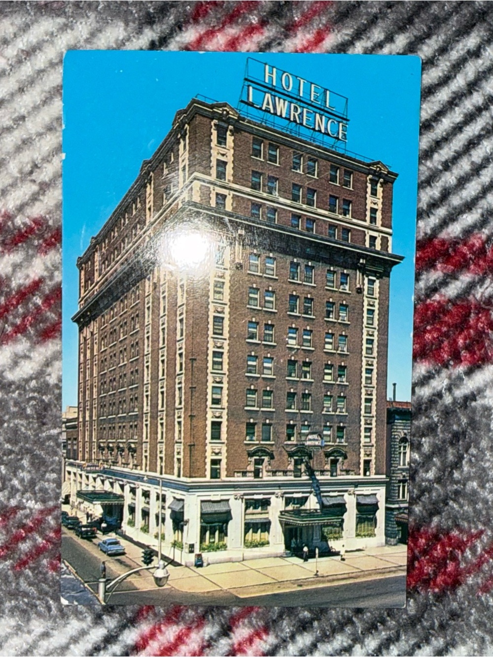 Vintage Lawrence Hotel Downtown Erie PA Historic Landmark Postcard 1960
